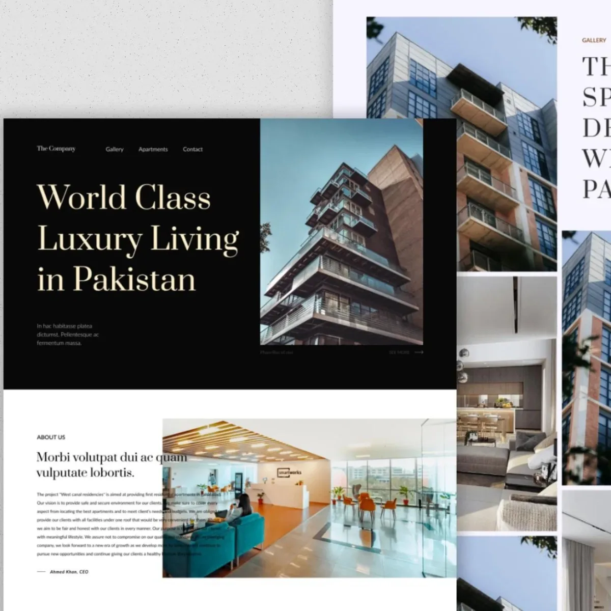 Real estate website developed by Mimar Studios