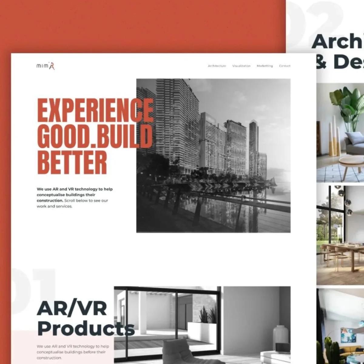 Real estate website developed by Mimar Studios